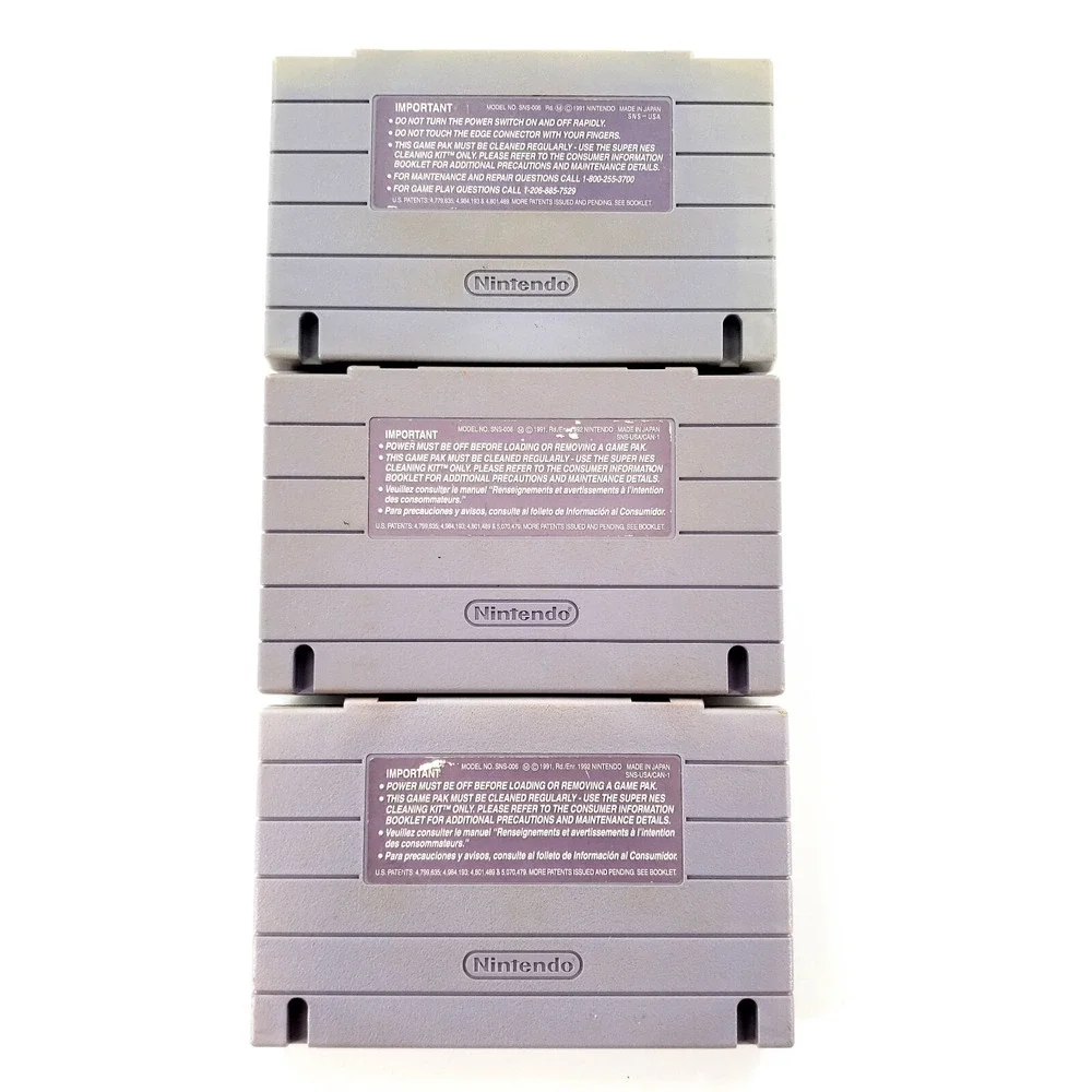 Super Nintendo Games Lot Of 3 Baseball Simulator, Nigel Mansell, College Footbal